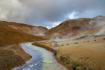 River in Kerlingarfjöll Hot Spring