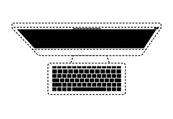 computer desktop isolated icon vector illustration design