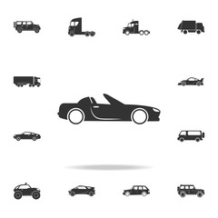 cabriolet car icon. Detailed set of transport icons. Premium quality graphic design. One of the collection icons for websites, web design, mobile app