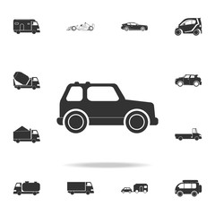Fototapeta premium Safari Off-road car icon. Detailed set of transport icons. Premium quality graphic design. One of the collection icons for websites, web design, mobile app