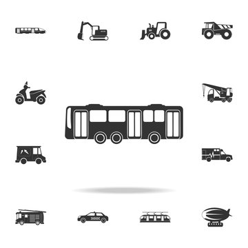 Bus Icon. Detailed set of transport icons. Premium quality graphic design. One of the collection icons for websites, web design, mobile app