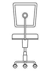 office chair isolated icon vector illustration design