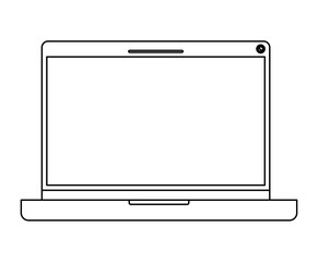 laptop computer isolated icon vector illustration design