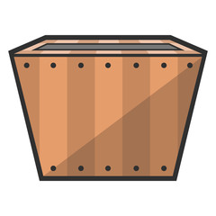 Empty flower pot icon
