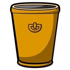 Empty flower pot icon