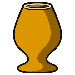 Empty flower pot icon