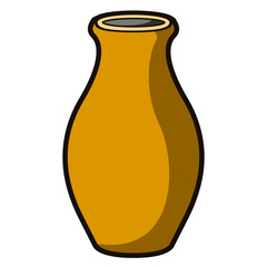 Empty flower pot icon