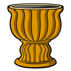 Empty flower pot icon