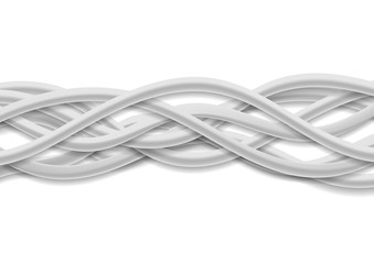 Isolated grey tech wires on white background