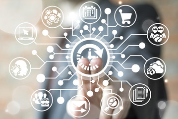 Passage Of Time. Business Office Work Time Management.