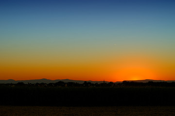 Abendrot in der Pfalz