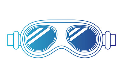 motorcyclist glasses equipment icon vector illustration design