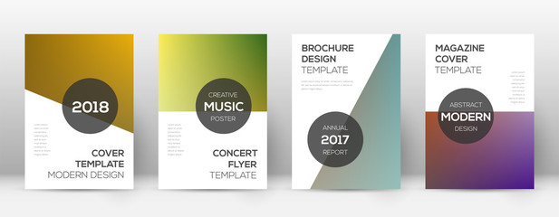 Flyer layout. Modern excellent template for Brochure, Annual Report, Magazine, Poster, Corporate Presentation, Portfolio, Flyer. Attractive color transition cover page.