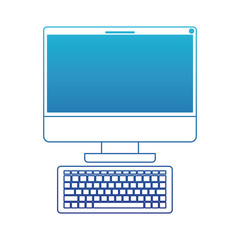 computer desktop isolated icon vector illustration design