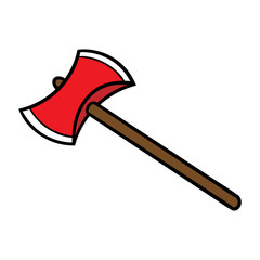 Cartoon Axe Illustration