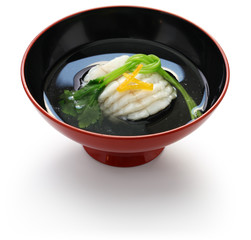 greenling soup, ainame-wan, japanese kaiseki cuisine