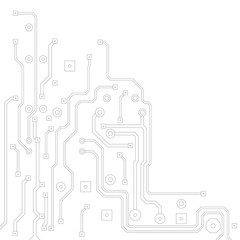 Abstract technological background with a circuit board texture. Vector hi tech Illustration.