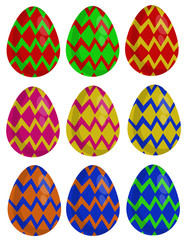 Happy easter eggs