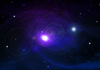 galaxy in a free space