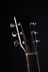 Griffin acoustic guitar on a black background
