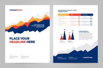 Colorful Brochure template design for corporate presentation