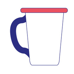 chocolate mug isolated icon vector illustration design