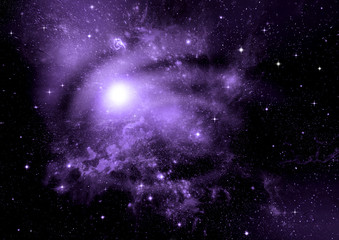 galaxy in a free space