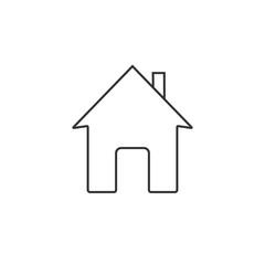 Home icon. Vector illustration. Flat design.