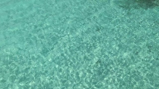 Aerial Mexico Crystal Clear Ocean Fly Over 002