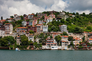 Houses at Bosphorus Strait in Istanbul