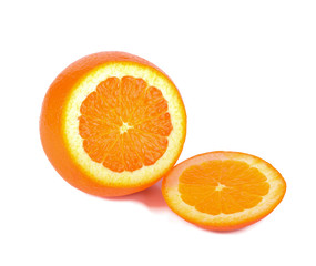 Orange fruit isolated on white background