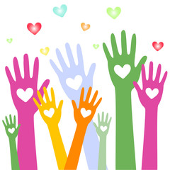 Hands and heart donation donor concept9