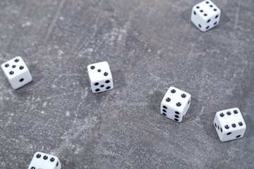  white game dice