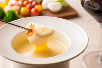 チーズフォンデュ