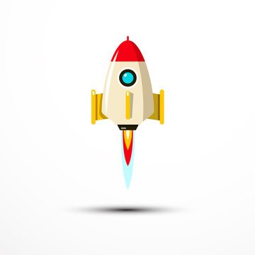 Rocket Launch Icon - Vector Symbol