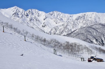 Fototapeta na wymiar Hakuba winter sports