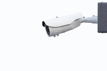 CCTV camera isolated on white background