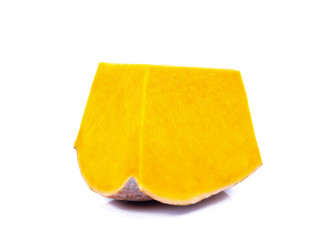 Pumpkin slice isolated on a white background