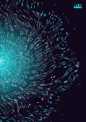 Abstract star background with defocused lights. Eps10 Vector illustration.