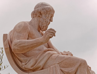Athens Greece, Plato the ancient philosopher statue