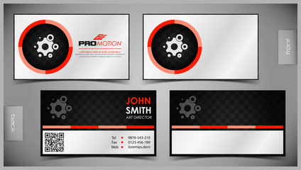 Set of creative business cards