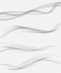 Modern Soft Smoke Gradient Waves Collection. Vector Illustration