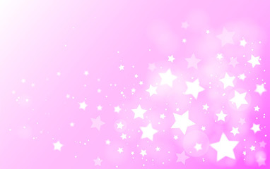 Pink star background