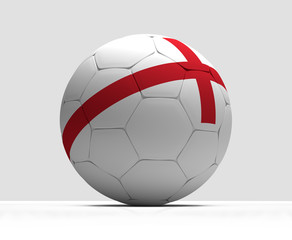 Fototapeta premium England english soccer football 3d rendering