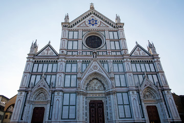 Fototapeta na wymiar Santa Croce cathedral front view