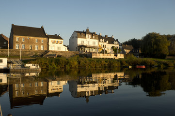Obraz premium Gezicht op Eijsden in zuid-limurg