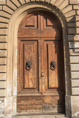 italian door in small village