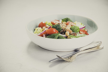 Healthy vegan energy boosting salad