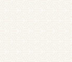 Vector seamless pattern. Modern stylish abstract texture. Repeating geometric tiling from striped elements