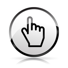 hand icon on white background